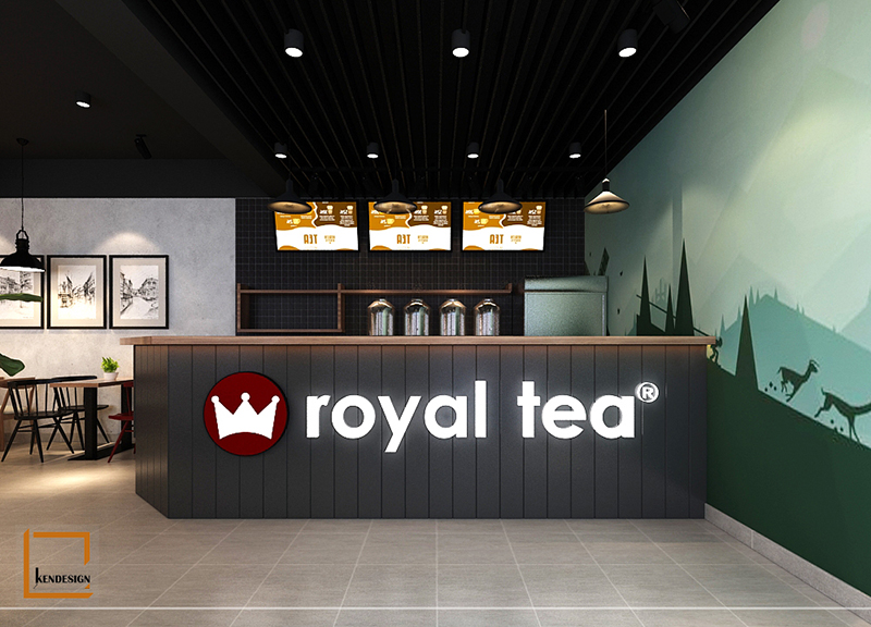 Thiết kế quán trà sữa royaltea